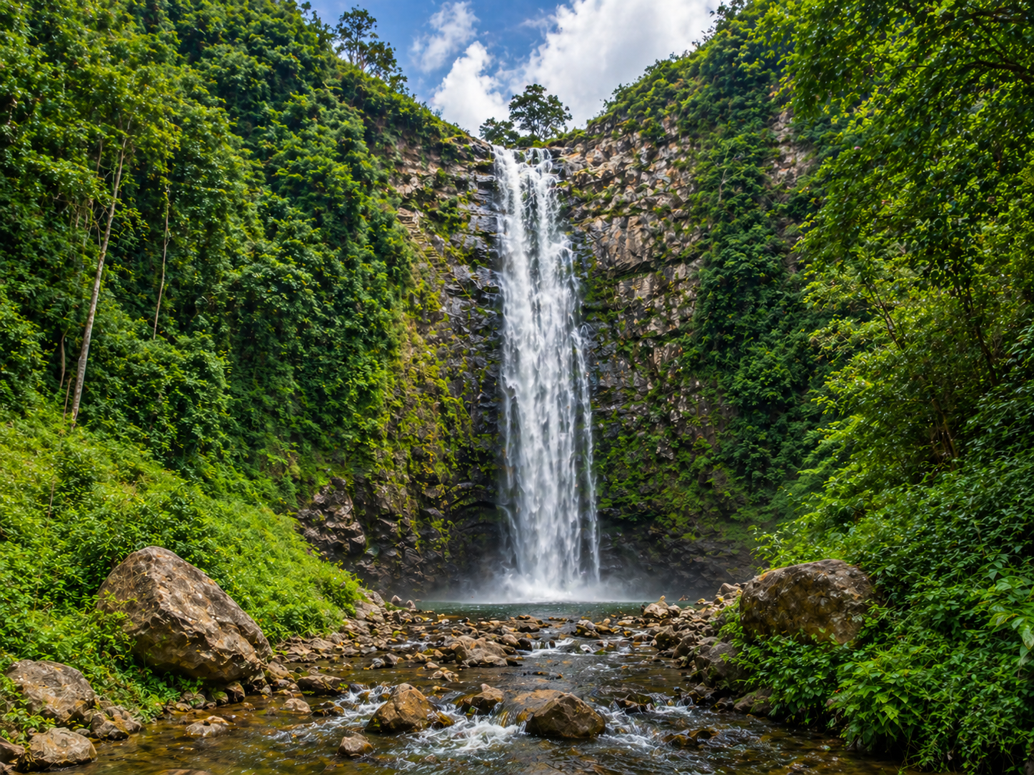 Wli Waterfalls cascading waters